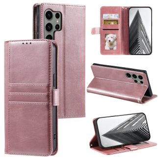Simple 6-Card Wallet Leather Phone Case, For Samsung Galaxy S25 Ultra 5G
