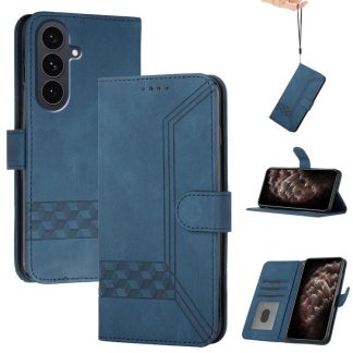 Cubic Skin Feel Flip Leather Phone Case, For Samsung Galaxy S25 FE 5G, For Samsung Galaxy S25 5G, For Samsung Galaxy S25+ 5G, For Samsung Galaxy S25 Ultra 5G