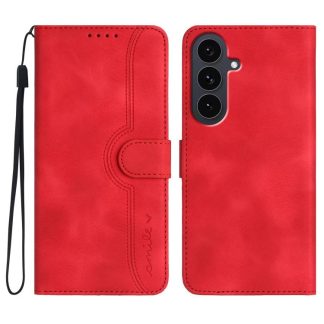 Heart Pattern Skin Feel Leather Phone Case, For Samsung Galaxy S25 FE 5G, For Samsung Galaxy S25 5G, For Samsung Galaxy S25+ 5G, For Samsung Galaxy S25 Ultra 5G