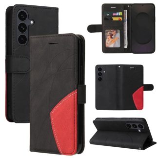 Dual-color Splicing Flip Leather Phone Case, For Samsung Galaxy S25 FE 5G, For Samsung Galaxy S25 / S24 5G, For Samsung Galaxy S25+ / S24+ 5G, For Samsung Galaxy S25 Ultra 5G
