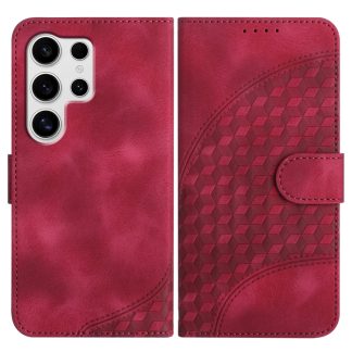 Elephant Head Embossed Phone Leather Case with Lanyard, For Samsung Galaxy S25 Ultra 5G