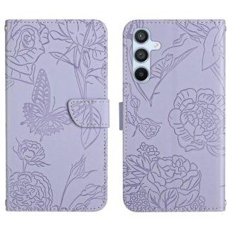 Skin Feel Butterfly Embossed Flip Leather Phone Case, For Samsung Galaxy S25 FE 5G, For Samsung Galaxy S25 Edge 5G, For Samsung Galaxy S25 5G, For Samsung Galaxy S25+ 5G