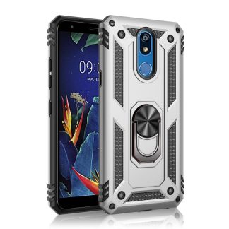 Shockproof TPU + PC Protective Case with 360 Degree Rotating Holder, For LG K40, For LG K50 & Q60