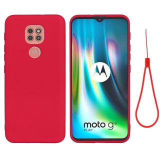 Pure Color Liquid Silicone Shockproof Full Coverage Case, For Motorola Moto G9 Play, For Samsung Galaxy S20 FE / S20 Lite