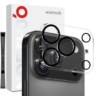 NORTHJO Camera Lens Protector 3D Night Shot Tempered Glass Film, For iPhone 17 Pro Max, For iPhone 17 Pro, For iPhone 17, For iPhone 17 Air, For iPhone 16e, For iPhone 16 Pro / 16 Pro Max, For iPhone 16 / 16 Plus, For iPhone 15 Pro / 15 Pro Max...