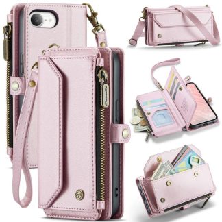 CaseMe C36 Kaartsleuven Rits Portemonnee RFID Anti-diefstal Leren Telefoonhoesje, For iPhone 16e, For iPhone 16 Pro Max, For iPhone 16 Pro, For iPhone 16 Plus