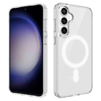 MagSafe Magnetic Acrylic TPU Phone Case, For Samsung Galaxy S25 FE 5G, For Samsung Galaxy S25 Edge 5G, For Samsung Galaxy S25 5G, For Samsung Galaxy S25+ 5G, For Samsung Galaxy S25 Ultra 5G, For Samsung Galaxy S24 FE 5G, For Samsung Galaxy S24 Ultra 5G...
