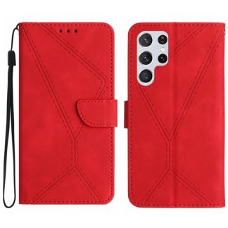 Stitching Embossed Leather Phone Case, For Samsung Galaxy S25 Ultra 5G, For Samsung Galaxy S24 FE 5G