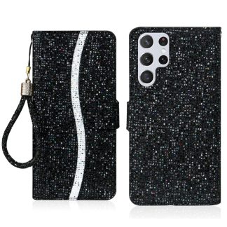 Glitter Powder Filp Leather Phone Case, For Samsung Galaxy S25 Ultra 5G, For Samsung Galaxy S24 FE 5G, For Samsung Galaxy S23 FE 5G